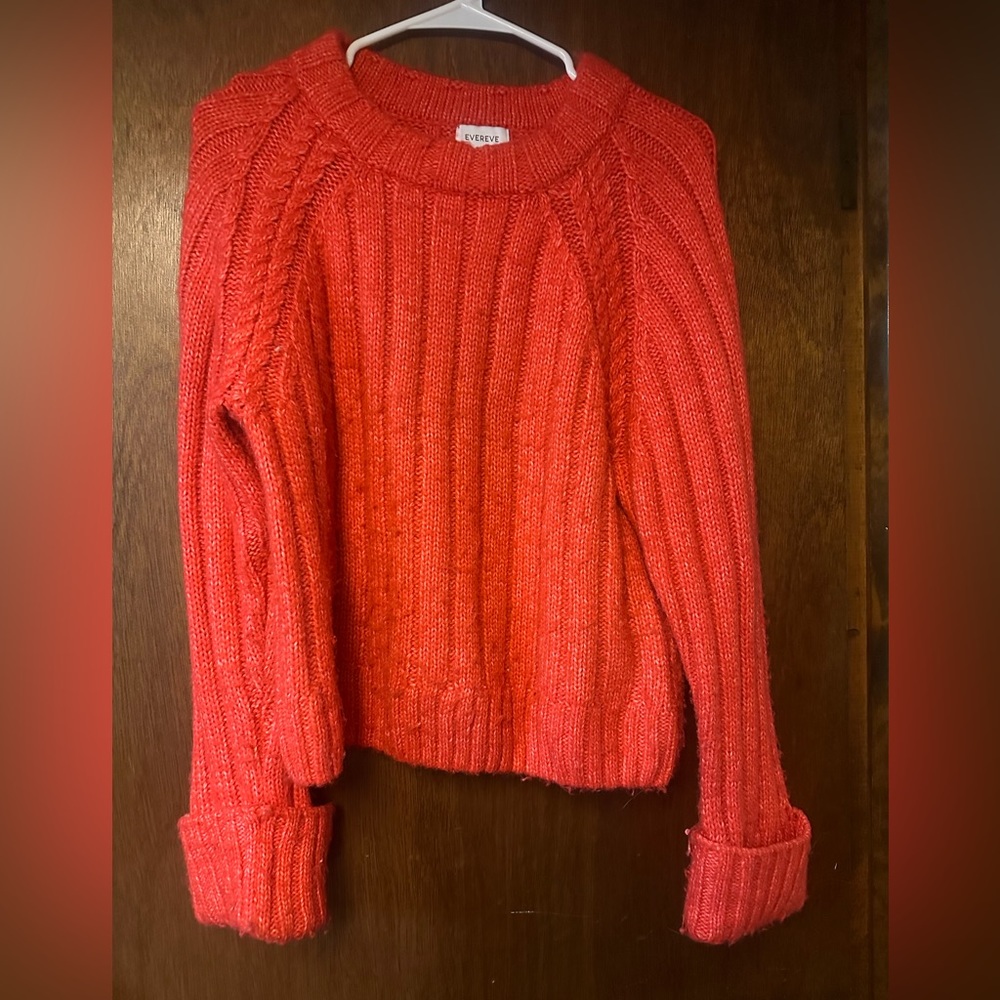 Evereve red medium sweater